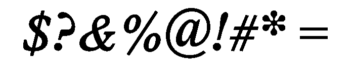 LiteraturaFuture BoldItalic Font OTHER CHARS