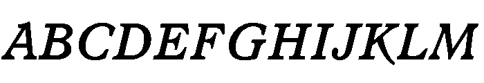 LiteraturaFuture BoldItalic Font UPPERCASE