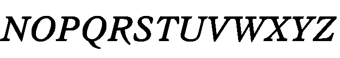 LiteraturaFuture BoldItalic Font UPPERCASE