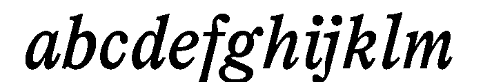 LiteraturaFuture BoldItalic FONT