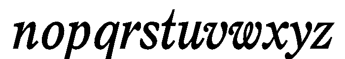 LiteraturaFuture BoldItalic Font LOWERCASE
