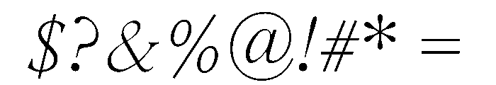 LiteraturaFuture Italic Font OTHER CHARS