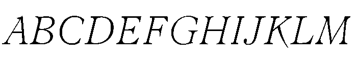 LiteraturaFuture Italic Font UPPERCASE