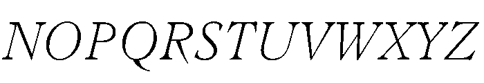 LiteraturaFuture Italic Font UPPERCASE