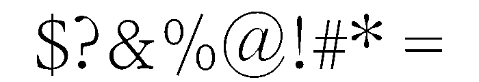 LiteraturaFuture Regular Font OTHER CHARS