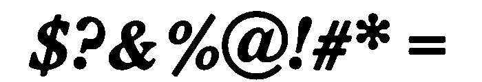 LiteraturaPast BoldItalic Font OTHER CHARS