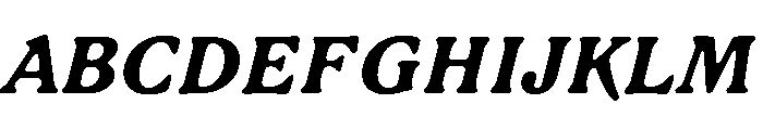 LiteraturaPast BoldItalic Font UPPERCASE