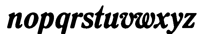 LiteraturaPast BoldItalic Font LOWERCASE
