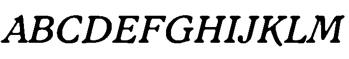 LiteraturaPast Italic Font UPPERCASE