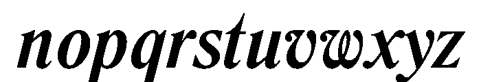 LiteraturaPresent BoldItalic Font LOWERCASE