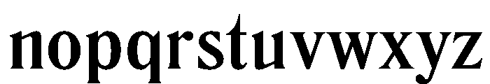 LiteraturaPresent Bold Font LOWERCASE