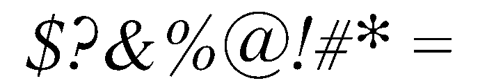 LiteraturaPresent Italic Font OTHER CHARS