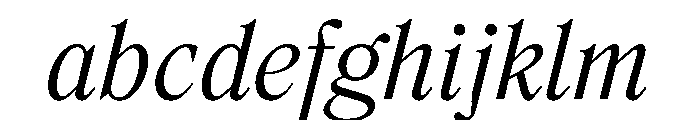 LiteraturaPresent Italic FONT