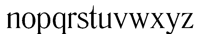 LiteraturaPresent Regular Font LOWERCASE