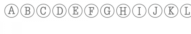 little label font - circle Font LOWERCASE