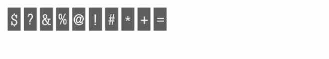 little label font - rectangle Font OTHER CHARS
