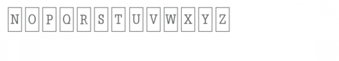 little label font - rectangle Font LOWERCASE