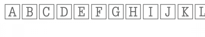 little label font - square Font LOWERCASE