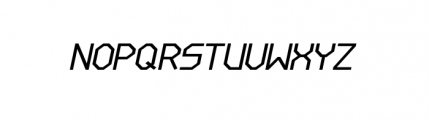 LineWire RegularItalic Font UPPERCASE