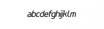 LineWire RegularItalic Font LOWERCASE