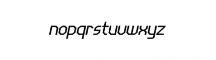 LineWire RegularItalic Font LOWERCASE