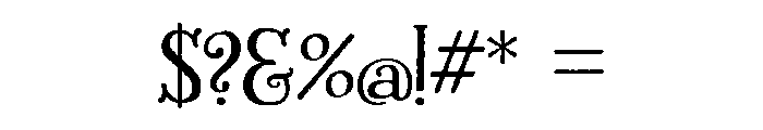Liam Regular Font OTHER CHARS