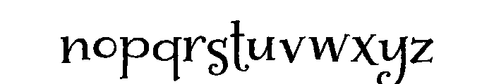 Liam Regular Font LOWERCASE