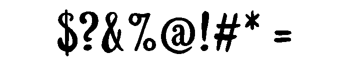 Likely Regular Color Font OTHER CHARS