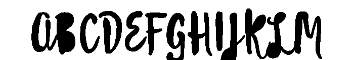 Likely Regular Fill Font UPPERCASE