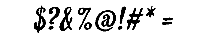 Likely Regular Italic Color Font OTHER CHARS