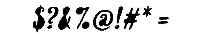 Likely Regular Italic Fill Font OTHER CHARS