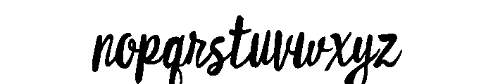 Likely Regular Italic Font LOWERCASE