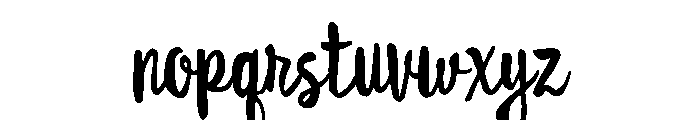 Likely Regular Font LOWERCASE