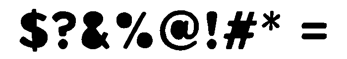 Likely Sans Regular Fill Font OTHER CHARS