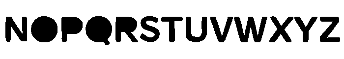 Likely Sans Regular Fill Font LOWERCASE