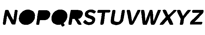 Likely Sans Regular Italic Fill Font LOWERCASE