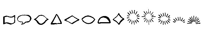 Likely Shapes Font UPPERCASE