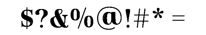 Limon Didone Regular Color Font OTHER CHARS