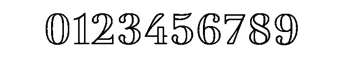 Limon Didone Regular Outline Font OTHER CHARS