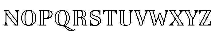 Limon Didone Regular Outline Font LOWERCASE