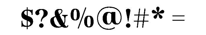 Limon Didone Regular Font OTHER CHARS