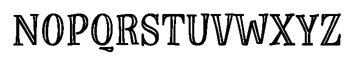 Limon Regular Marker Outline Font UPPERCASE