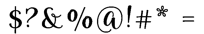 Limon Script Bold Font OTHER CHARS