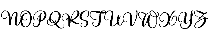 Limon Script Bold Font UPPERCASE
