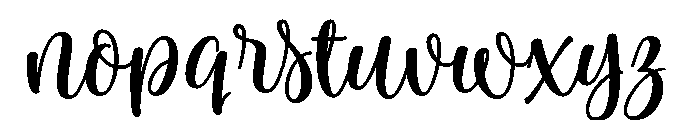 Limon Script Bold Font LOWERCASE
