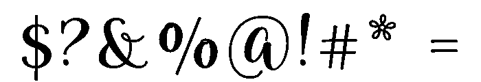Limon Script Color Font OTHER CHARS