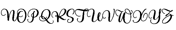 Limon Script Color Font UPPERCASE
