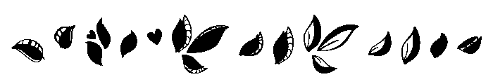 Limon Script Dingbats Color Font UPPERCASE