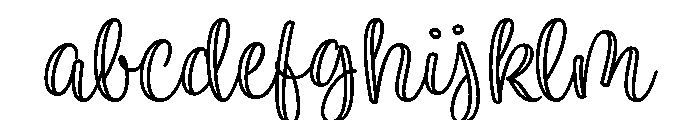 Limon Script Outline FONT