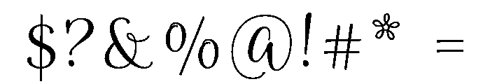 Limon Script Regular Font OTHER CHARS